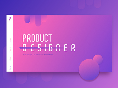 Header Design designer gradients header design product designer purple visual designer