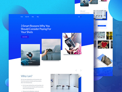 Photography Landing Page design landing page photography ui visual design website