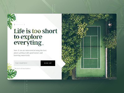 Green Leaf Header Style 2018 web design green header style website header website style