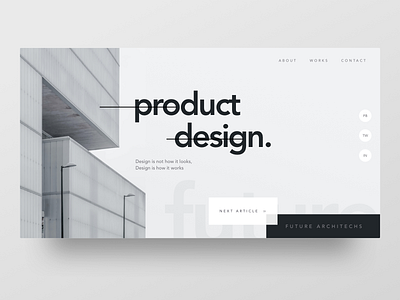 Product Design - Header Style exploration header design product design trend visual design