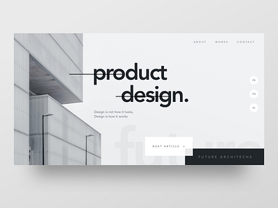 Product Design - Header Style