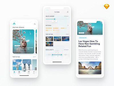 Trip Planner App Concept 2018 article filter iphonex mobile app travel trip