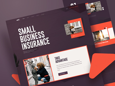 Next Insurance | Website Design Concept accident health insurance life mike next small business webdesign