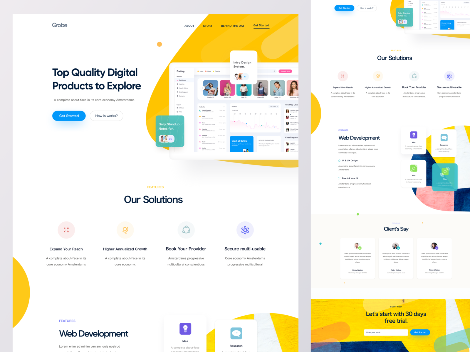 Sass Landing Page V3 By Shekh Al Raihan For Ofspace Ux Ui On Dribbble