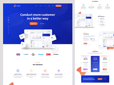 Sassgen Saas Landing Page HTML Template app landing page html html template landing page template live luova studio marketing template saas site template themeforest web app landing page