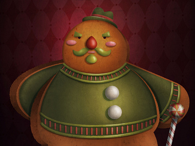 'Tis the Season of Mystery Character Portraits: Mr. Gingerbread