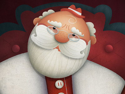 'Tis the Season of Mystery Character Portraits: Santa book illustration character character design christmas colorful illustration vector