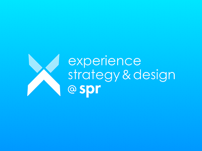 experience @ spr branding logo ux