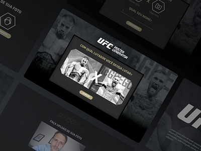 UFC | Poster Generator application design generator interfacedesign poster ufc