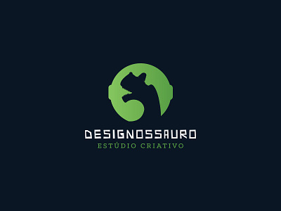 Logo idea for creative studio creative design dinosaur green logo studio