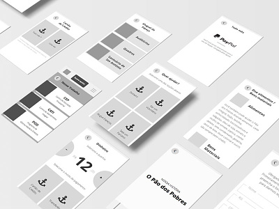 Wireframe for a cupcoming project design mobile mockup responsive ux web wireframe