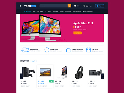 Techshop hamed nikgoo iran nikgoo online online shop shop sketch tech ui ux web website