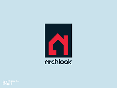Archlook (Logo Design) architecture hamed nikgoo logo look nikgoo