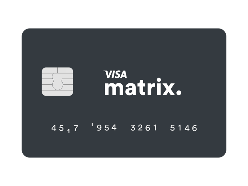 Visa Matrix card credit card visa visa design hack visa matrix