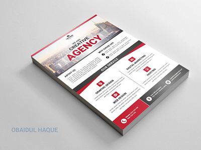 Creative Flyer branding business corporate creative flyer flyer graphic design illustration red template