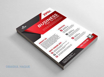 Business Flyer Template branding business flyer template corporate graphic design red