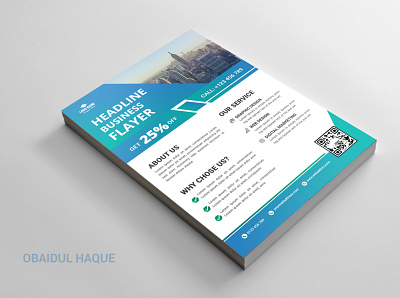 Business Flyer Template blue business flyer template corporate design print promotional template