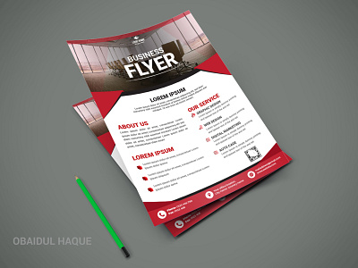 Business Flyer corporate design flyer graphic design letter size print template