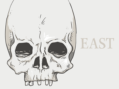 Last Call art bones drawing east illustration skull