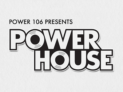 PowerHouse branding concert hip hop identity illustrator logo power 106 typography