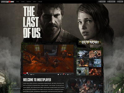 The Last of Us Multiplayer Site game design multiplayer naughty dog the last of us user experience user interface web design website