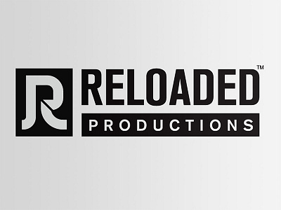 Reloaded Productions Logo branding gaming icon identity lettering logo logotype retro typography wordmark