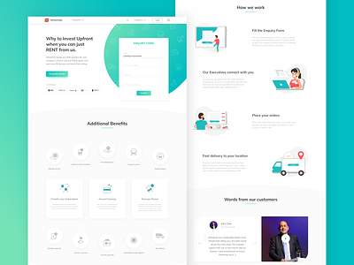 B2B Landing Page | Rentomojo