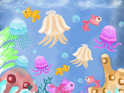 Under sea illustration