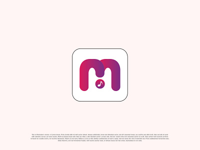 M Icon Design app art branding cmyk color design icon logo print vector