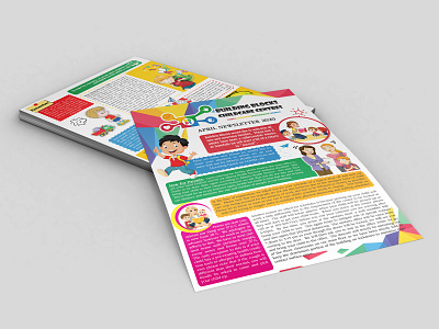 Newsletter Design branding brochure cmyk color design flyer flyer design newsletter design print print design print ready trifold vector