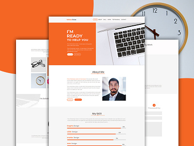 Personal Portfolio Design personal portfolio portfolio design psd ui user interface ux