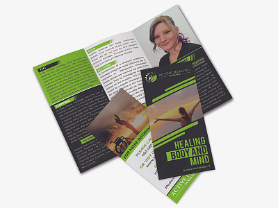 Trifold Brochure  For Active Healing Business