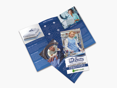 Tri-fold Brochure for Laundry business brochure cmyk print ready trifold trifold brochure. print item