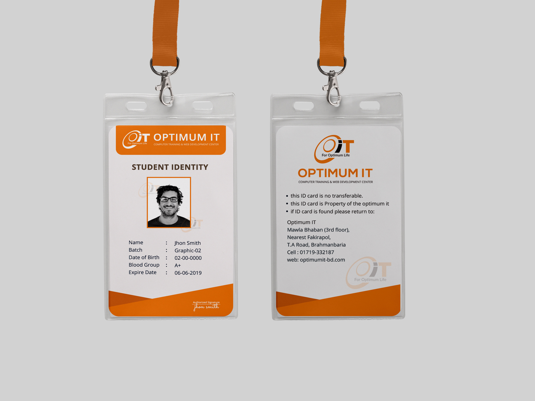 Student Identity Card By Robiul Islam On Dribbble