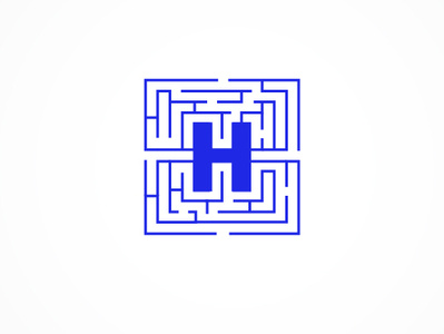 Logo for the HPC Consulting group branding computer consultation graphic design identity line art logo logo logotype lybirinth symbol