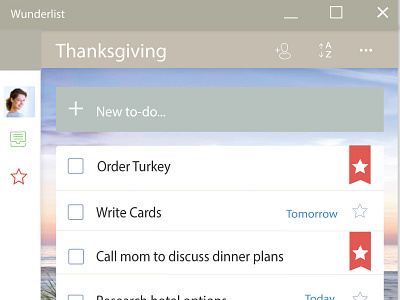 Wunderlist - Flat Mockup