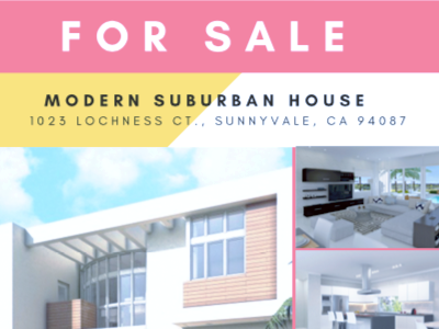 Open House Flyer - Modern Suburban flyer open house