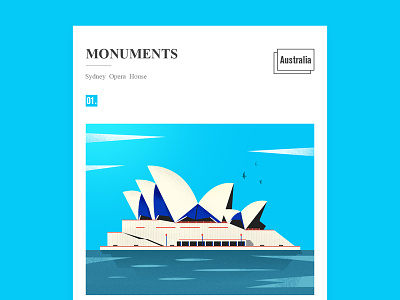 Sydney Opera House illustration ui