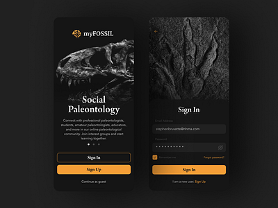 myFossil - Onboarding