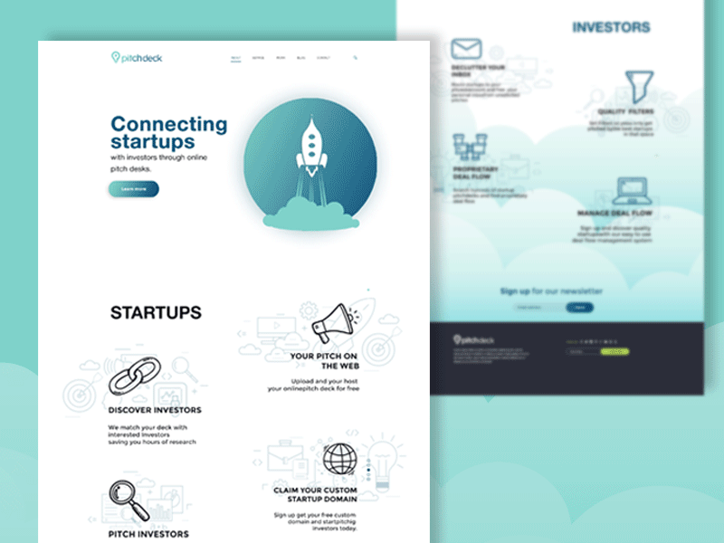 Landing page design contest entry by Valentina VS on Dribbble
