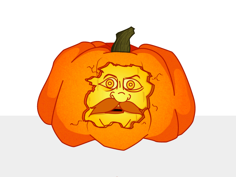 Pumpkin Brain Damage animation character design face illustration pumpkin pumpkin seeds