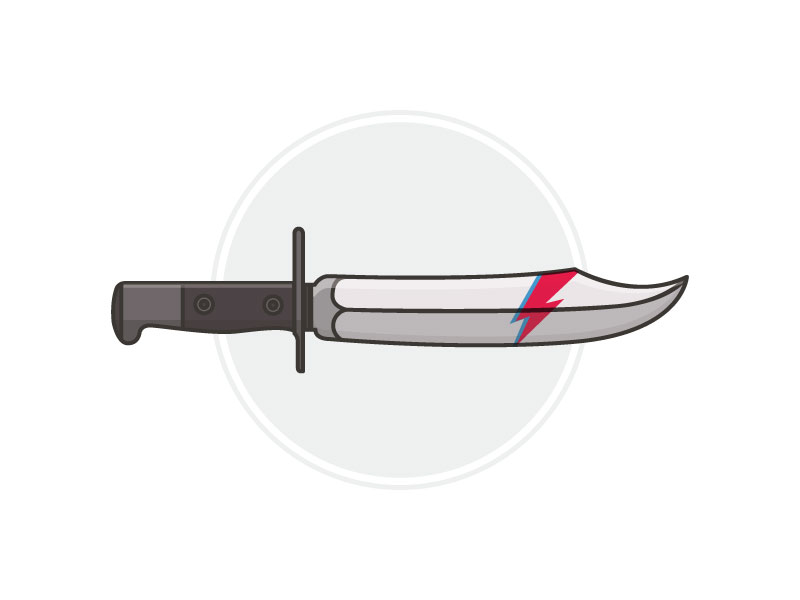 Bowie Knife By Matt Kohn On Dribbble