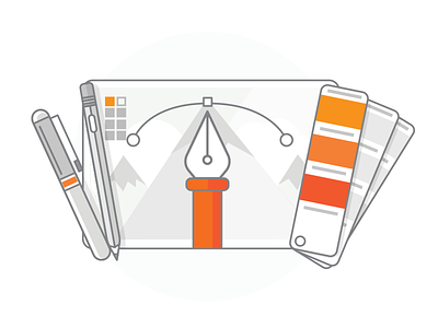 Design Services design illustration pantone pencil pens tools vector