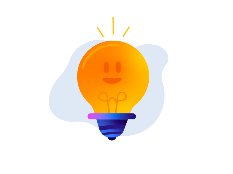 Ideas! animated icon design fun great ideas happy icon ideas illustration vector