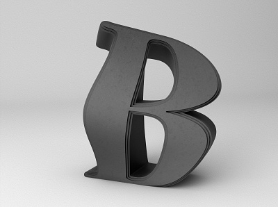 B ulge 3d typography c4d design typography