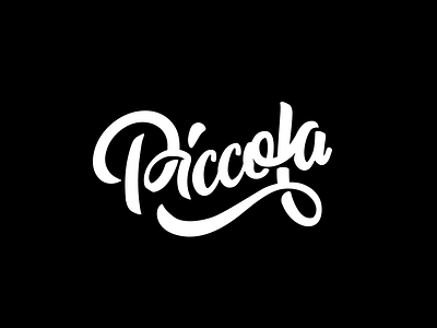 Piccola - This is delicious branding fmcg font lettering logo typeface