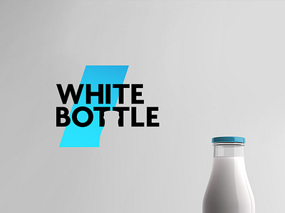 White Bottle (naming concept) branding design idea logo negative space