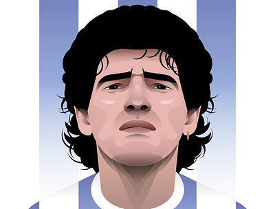 Diego Maradona argentina design diego diego maradona football illustration maradona portrait realism soccer