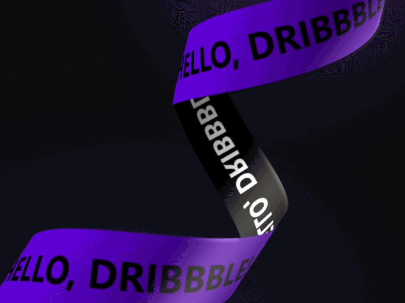 Hello Dribbble! ♡ animation design ui