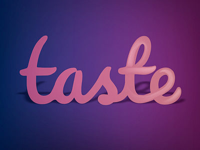 Taste adobe illustrator illustration tasty typography vector